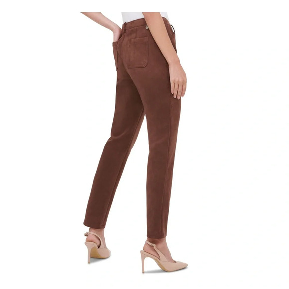 Tommy Hilfiger Brown Suede Pants - Picture 2 of 3